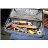 Image 2 : Selection of hand tools including pry bars, hammer stapler, hammer, carpenter's square, levels plus 