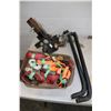 Image 1 : Heavy duty load leveling trailer hitch and a selection of straps and padlocks