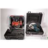 Image 1 : Black & Decker circular saw and a Black & Decker model RP400 plunge router, both working at time of 