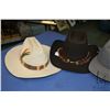 Image 2 : 3 felt hats including Smithbilt 7 1/2", Lanning 7 3/8" and a Rand's Custom Hatters kepi style hat pl