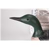 Image 3 : Vintage wooden duck decoy with 14" long base, 6" in height, artist initialed R.B. underneath and ass