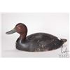 Image 1 : Vintage wooden duck decoy with 12 1/4" base, 6 1/2" height, marked "Wolark" and tagged "1664" undern