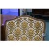 Image 2 : Pair of matching open arm parlour chairs with brocade upholstery