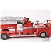 Image 3 : Vintage stamped tin ladder truck marked "The Charles W.M. Doepke Mfg. Co., Rossmoyne Model Toys" wit