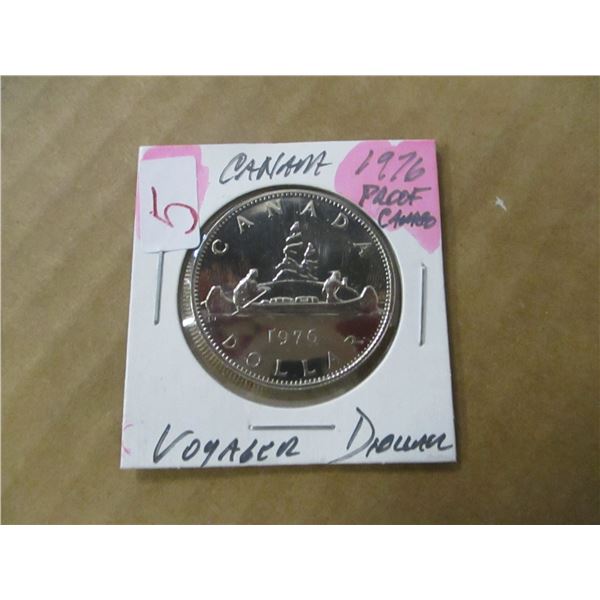 1976 PROOF CANADA VOYAGER DOLLAR