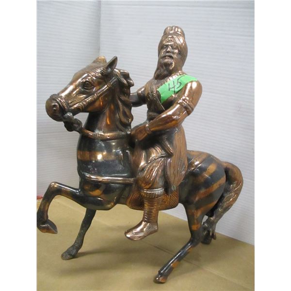 BRASS HORSE & KNIGHT (NO SPEAR)