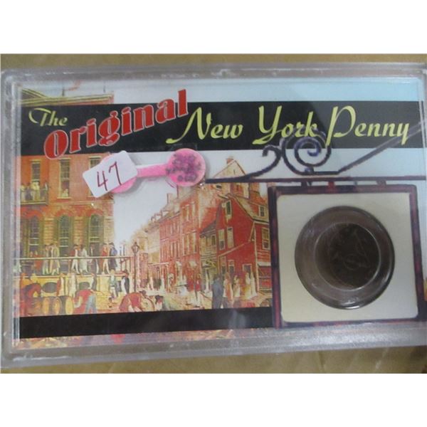 200 YEAR OLD NEW YORK ORIGINAL PENNY
