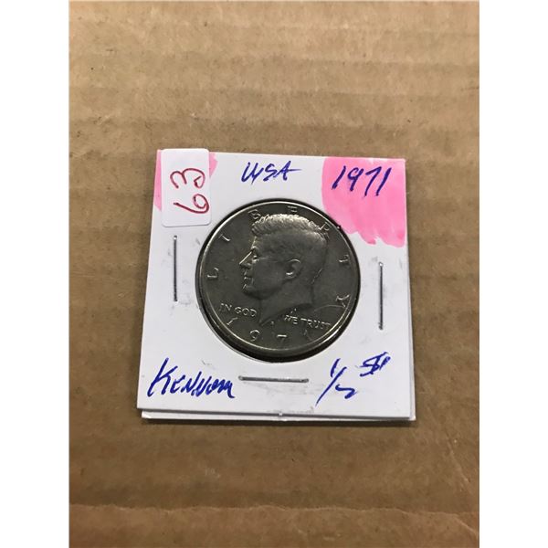 1971 USA KENNEDY HALF DOLLAR