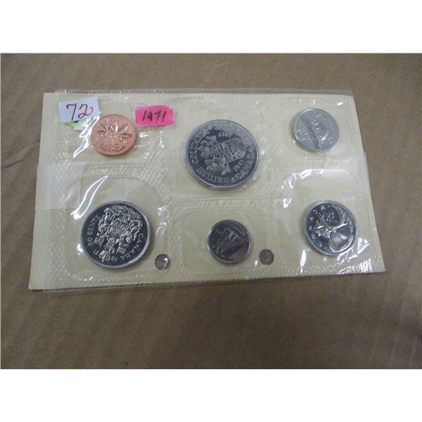1971 PROOF BRITISH COLUMBIA MINT SEALED COIN SET