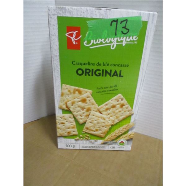 SHELF PULLS (AS IS):  ORIGINAL WHEAT CRACKERS (200G) - BOX