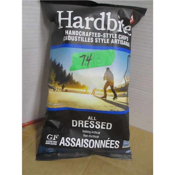 SHELF PULLS (AS IS):  HARDBITE ALL DRESSED CHIPS (150G) - BAG