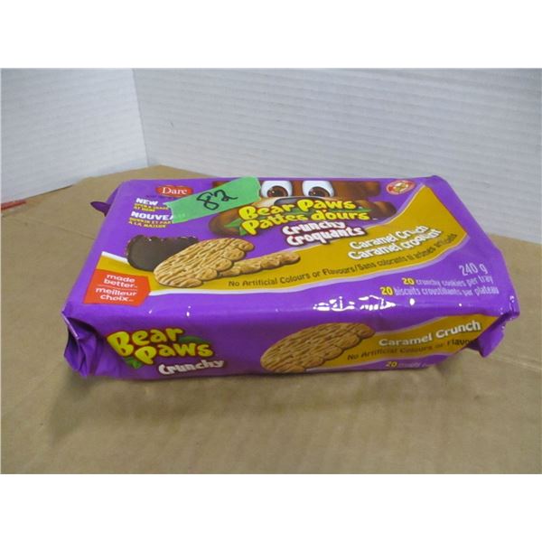SHELF PULLS (AS IS):  BEAR PAW CARAMEL COOKIES (240G) - BOX