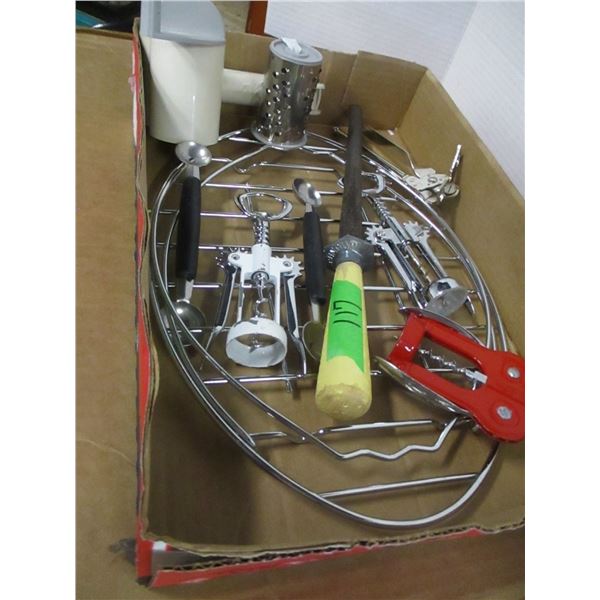 FLAT C/W KITCHEN UTENSILS, ETC