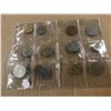 Image 1 : STOCK SHEET OF 12 WORLD COLLECTABLE COINS