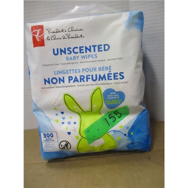 SHELF PULLS (AS IS):  BABY WIPES (300) - PACKAGE
