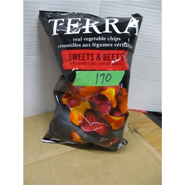 SHELF PULLS (AS IS):  SWEETS & BEETS CHIPS (141G) - BAG