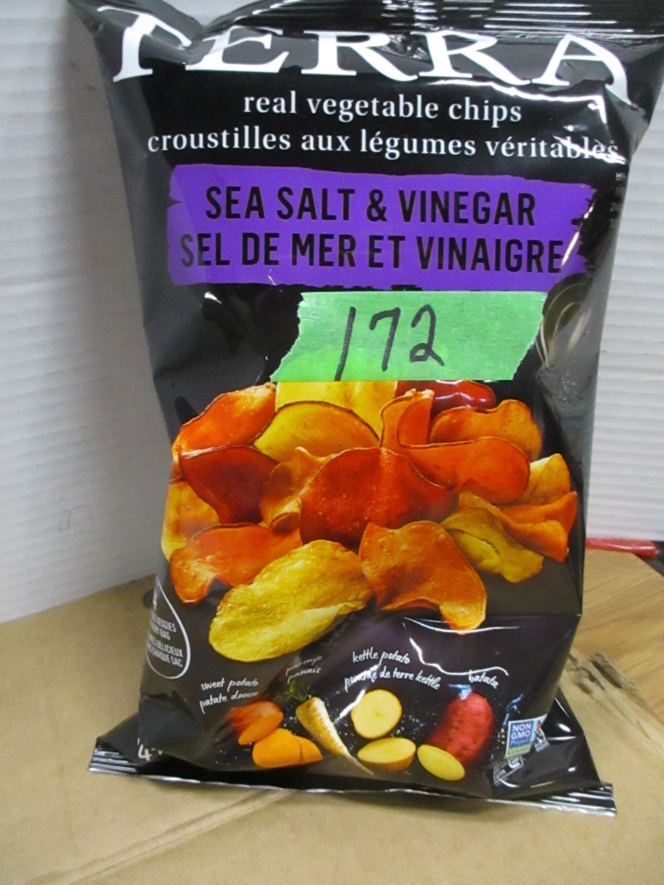 SHELF PULLS (AS IS) TERRA SEA SALT & VINEGAR CHIPS (147G) BAG