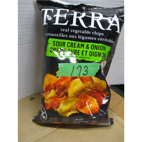 SHELF PULLS (AS IS):  TERRA SOUR CREAM & ONION CHIPS (141G) - BAG
