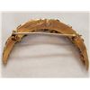 Image 2 : Large 18K Gold And Gold Nugget Crescent Moon Pin