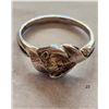 Image 1 : Sterling Silver Ring With Gold Flakes