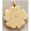 Image 2 : Ivory Dogwood Pendant With Gold Nugget