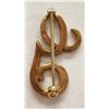 Image 2 : Gold Nugget Initial "G" Brooch