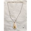 Image 1 : Ivory And Gold Nugget Necklace With Gold Filled Chain