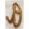 Image 2 : 10K Gold Nugget Initial "A'' Brooch