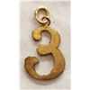 Image 2 : Gold Nugget Initial "E" Pendant