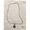 Image 1 : Placer Gold Nugget Encased Charm Necklace
