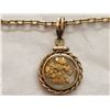 Image 2 : Placer Gold Nugget Encased Charm Necklace