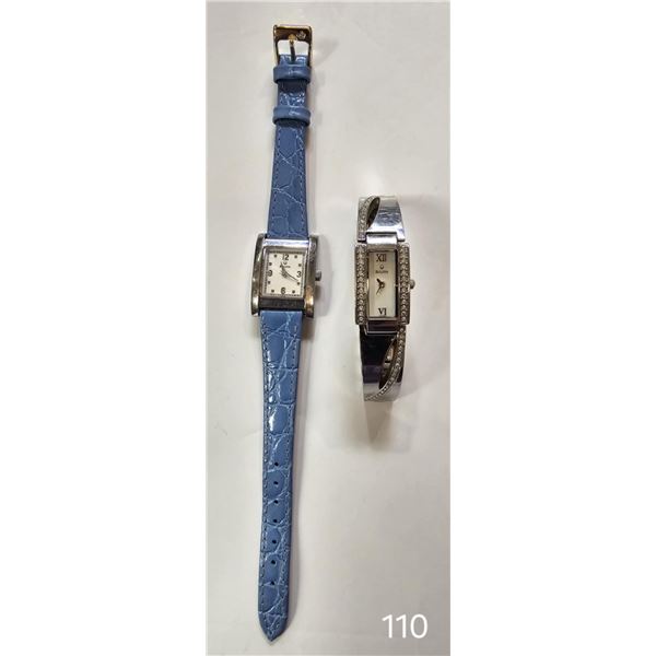 Pair Of Ladies Bulova Watch Perfect Working Condition With Leather Strap