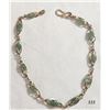 Image 1 : 14K Gold Rough Facet Emerald Bracelet