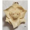 Image 1 : Antique Carved Flower With Pekingese Dog