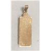 Image 2 : 14K Gold Bar And Diamond Pendant