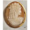 Image 1 : 10K Gold Birks Cameo Brooch