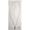 Image 1 : 10K Gold And .25 Ctw Diamond Necklace
