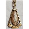 Image 2 : 9Ct Gold Cameo Pendant And Chain
