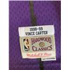 Image 6 : Vince Carter Purple Raptors Jersey Autographed By Vince Carter