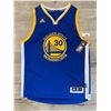 Image 1 : Steph Curry Blue And Yellow Jersey Gsw Autographed By Curry