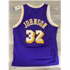 Image 2 : Magic Johnson Purple Lakers Jersey Signed In Person