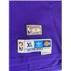 Image 4 : Magic Johnson Purple Lakers Jersey Signed In Person