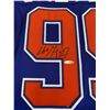 Image 3 : Wayne Gretzky Edmonton Blue And Orange Oilers Jersey Autographed