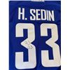 Image 5 : Henrik Sedin Canucks Blue Orca Jersey Autographed