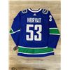 Image 2 : Bo Horvat Canucks Blue Orca 2019 Jersey Autographed