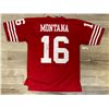 Image 2 : Joe Montana Red 49Ers 1990 Throwback Jersey Autographed