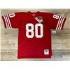 Image 1 : Jerry Rice Red 49Ers 1990 Throwback Jersey Autographed
