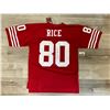 Image 2 : Jerry Rice Red 49Ers 1990 Throwback Jersey Autographed