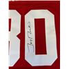 Image 3 : Jerry Rice Red 49Ers 1990 Throwback Jersey Autographed