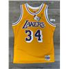 Image 1 : Shaquille O'Neal Yellow Lakers Jersey Autographed